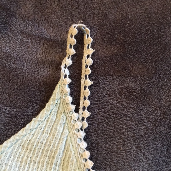 Ecoté Light Green Tank Top w/ Low Back - Picture 3 of 6